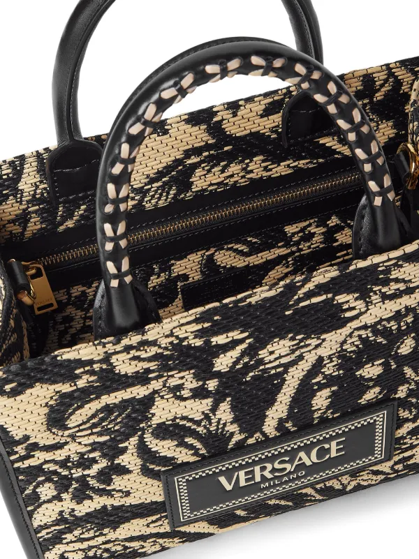 Versace バロッコ アテナ ハンドバッグ S | ブラック | FARFETCH JP