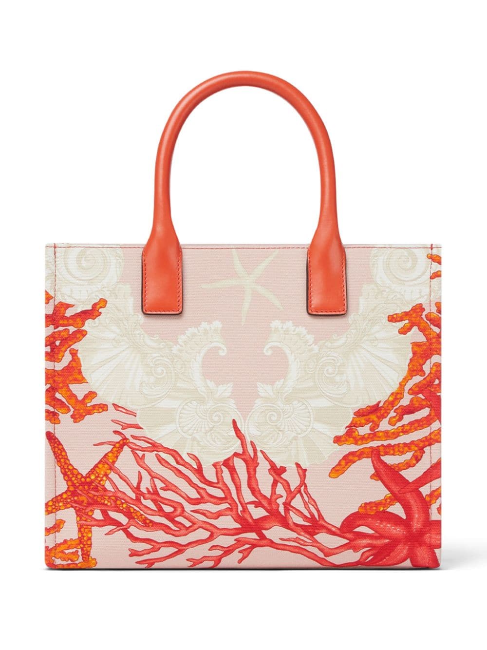 Shop Versace La Medusa Canvas Tote Bag In Neutrals
