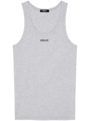 Versace ロゴ タンクトップ | ホワイト | FARFETCH JP