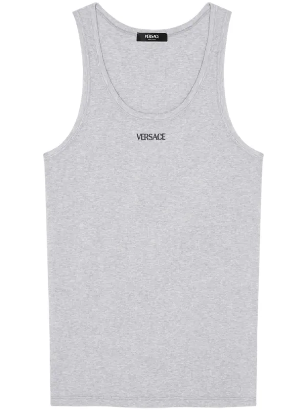 Versace ロゴ タンクトップ | グレー | FARFETCH JP