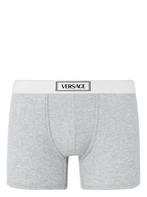 Versace bóxer de canalé con logo años 90