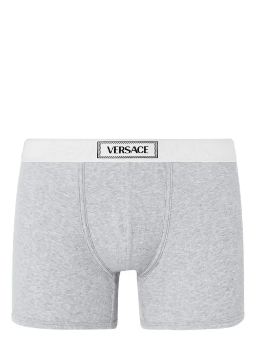 Boxer nervuré 90s Logo - Versace - Modalova