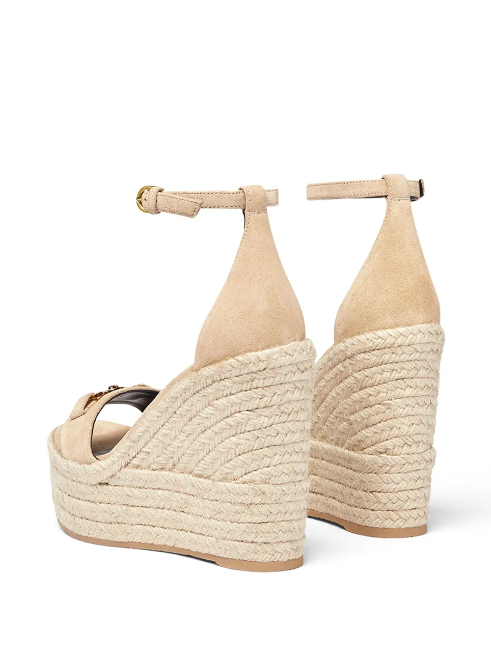 Versace Medusa '95 sandalen met 120 mm sleehak Beige