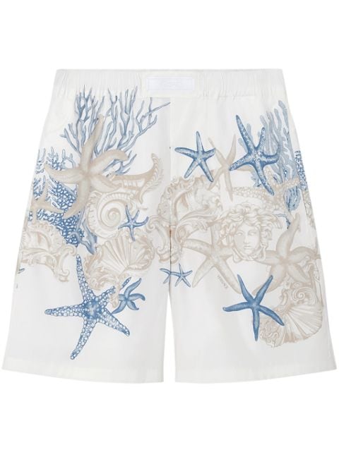 Versace Barocco Sea-print cotton shorts