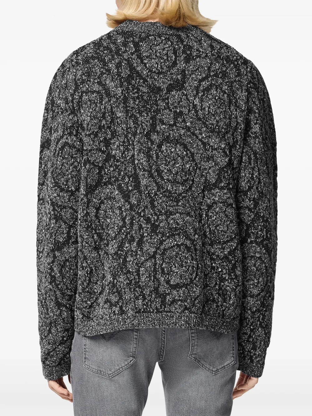 Affordable Versace Barocco cable-knit sweater Men