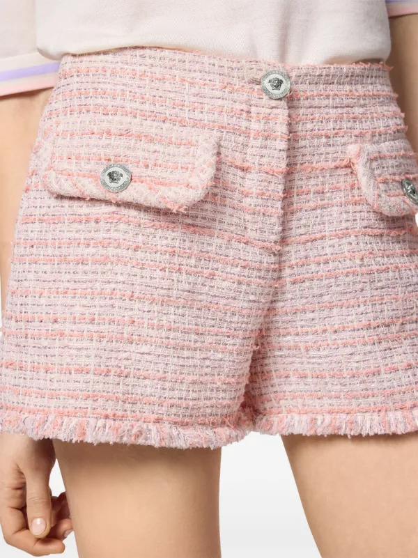 Versace ツイード ショートパンツ | ピンク | FARFETCH JP