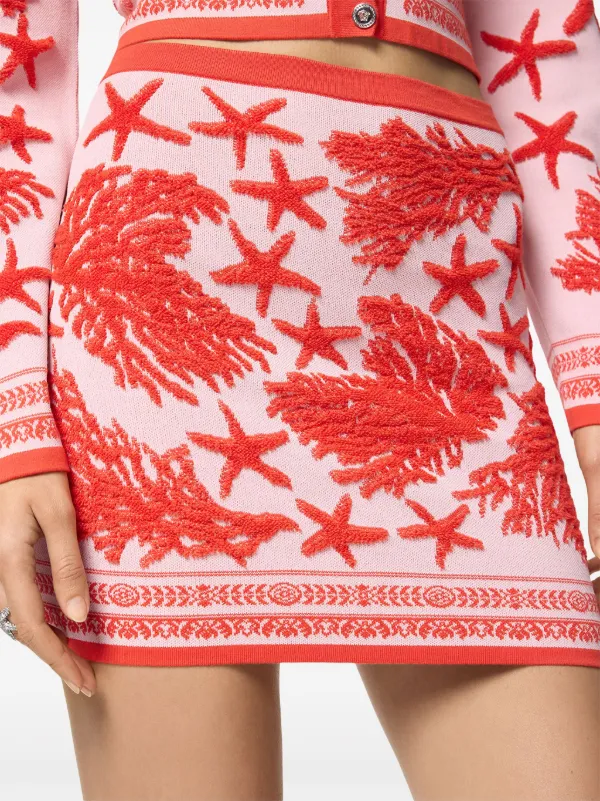 【Versace】Barocco terry ミニスカート Versace バロッコプリント ミニスカート | ブラック | FARFETCH JP
