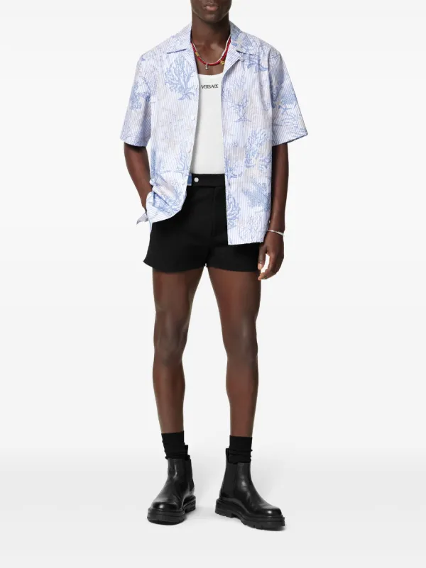 VERSACE ストライプシャツ Lサイズ Versace バロッコ シー ストライプ シャツ | ブルー | FARFETCH JP