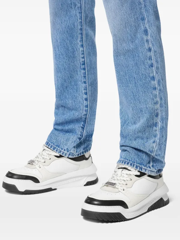 スニーカー VERSACE White Leather Odissea Sneakers Versace Odissea Leather Sneakers | White | FARFETCH