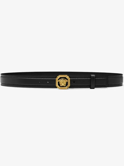 Versace La Medusa leather belt 1.4"