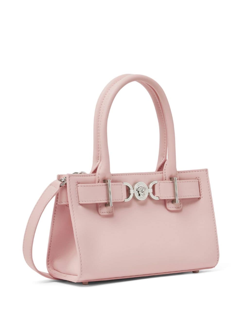 Shop Versace Mini Medusa '95 Tote Bag In Pink