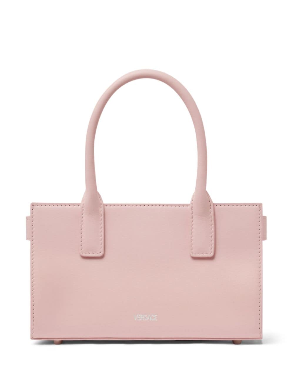 Shop Versace Mini Medusa '95 Tote Bag In Pink