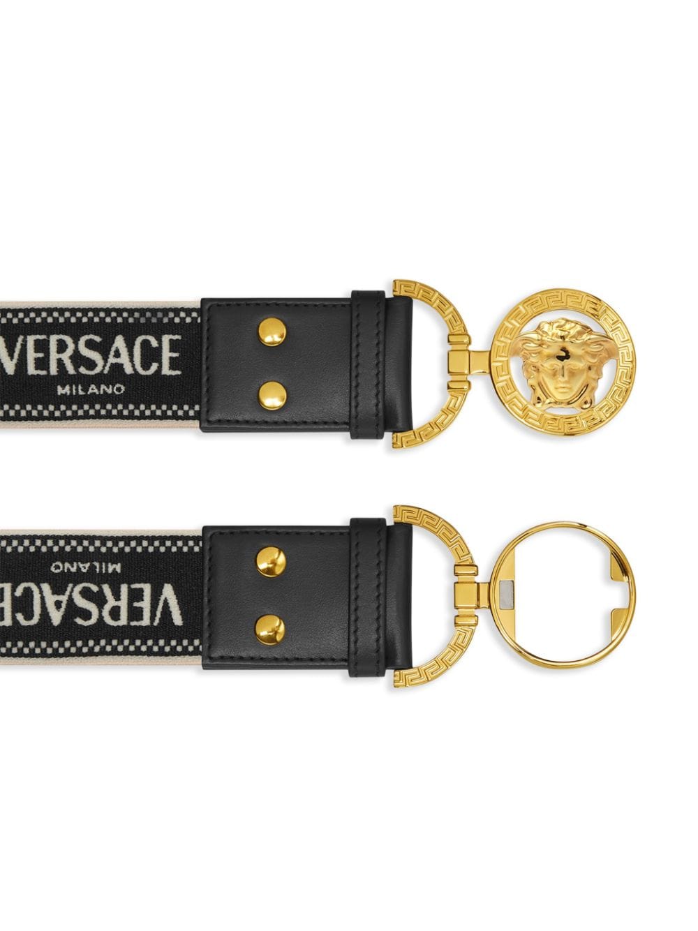 Shop Versace Medusa '95 Jacquard Belt In Black