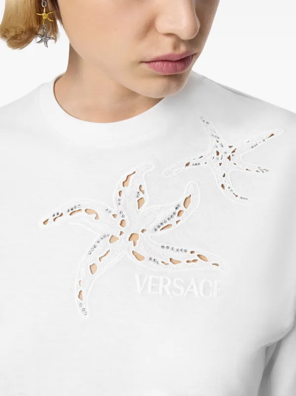 Versace クロップド Tシャツ | ホワイト | FARFETCH JP