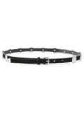 PINKO Junin H1.5 leather belt - Black