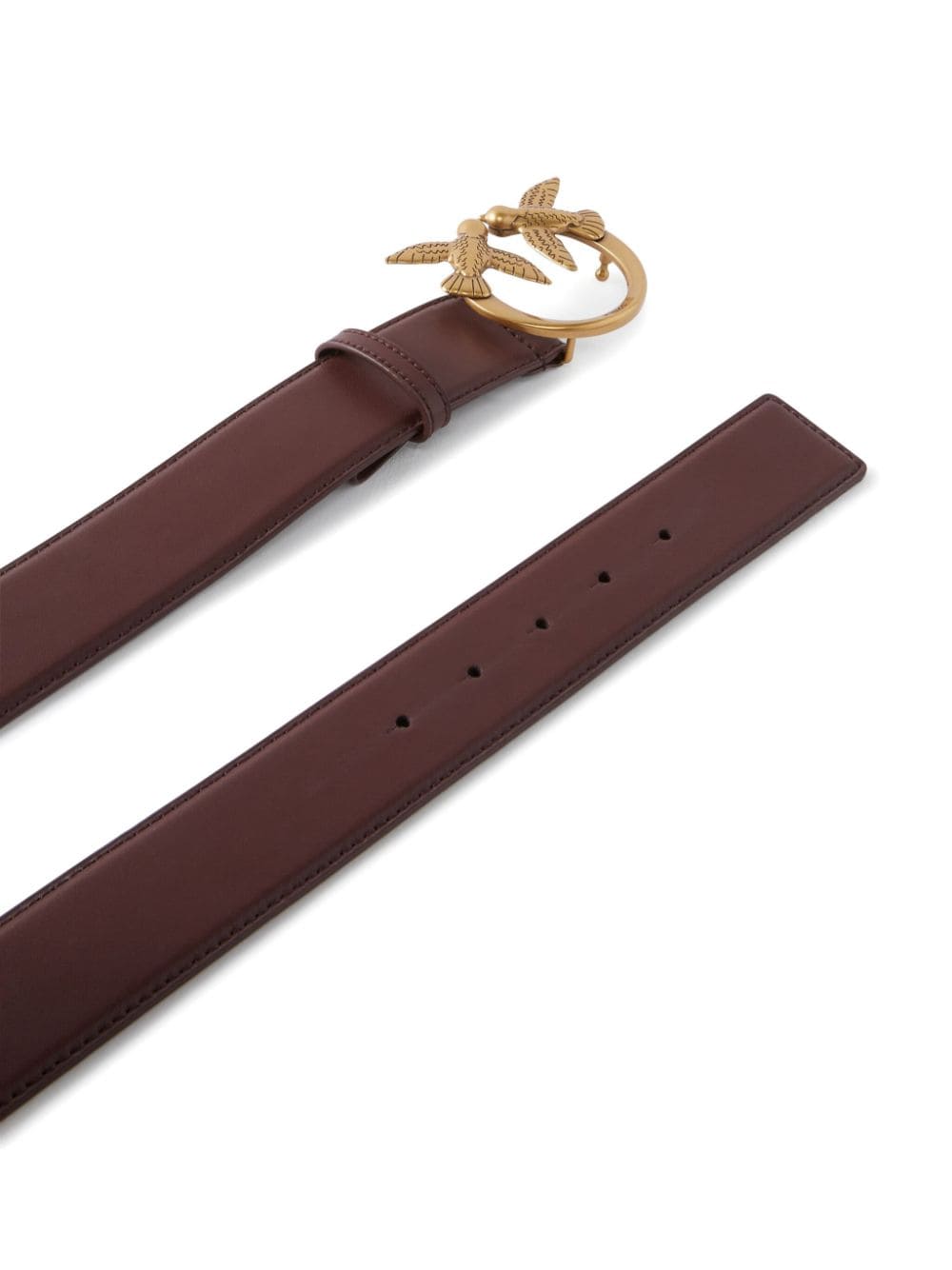 Shop Pinko Love Berry H4 Belt In Brown