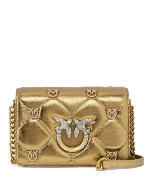 PINKO Love Click quilted embellished mini bag