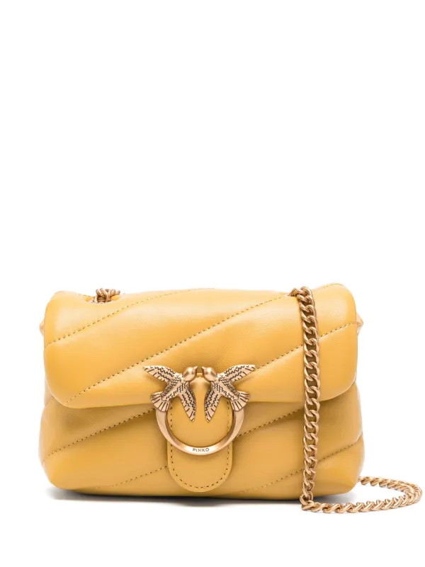 PINKO Baby Love Puff Cross Body Bag Yellow FARFETCH IE