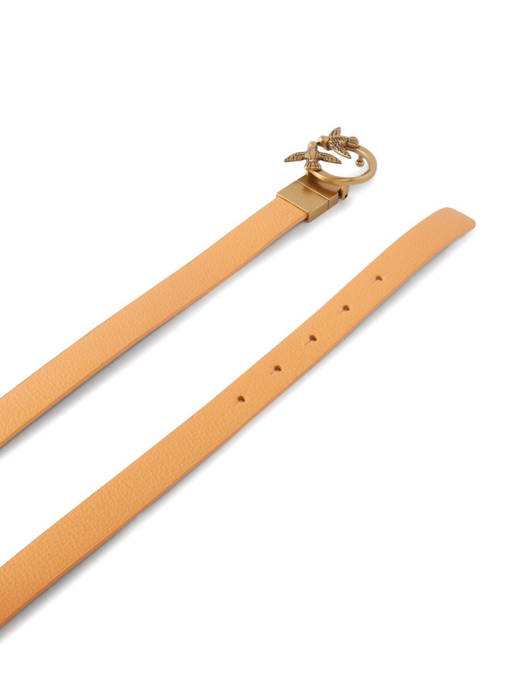 Shop Pinko Love Berry H2 Belt In Orange