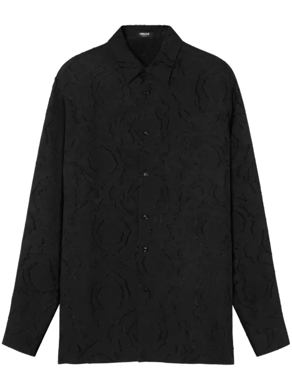 Versace Barocco devor Shirt Black FARFETCH PH