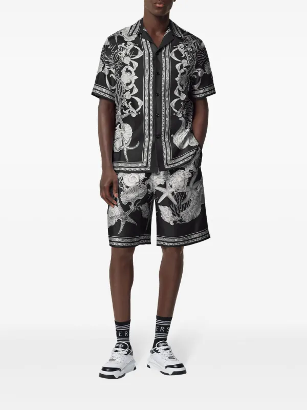 VERSACE バロッコ トライアングル ブラレット 新品　オンズ Versace バロッコ シー シルクショートパンツ | ブラック