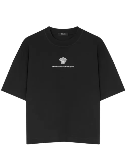 T-shirt Medusa Milano brodé - Versace - Modalova