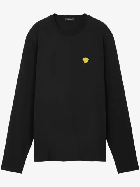 Versace Medusa-embroidered T-shirt