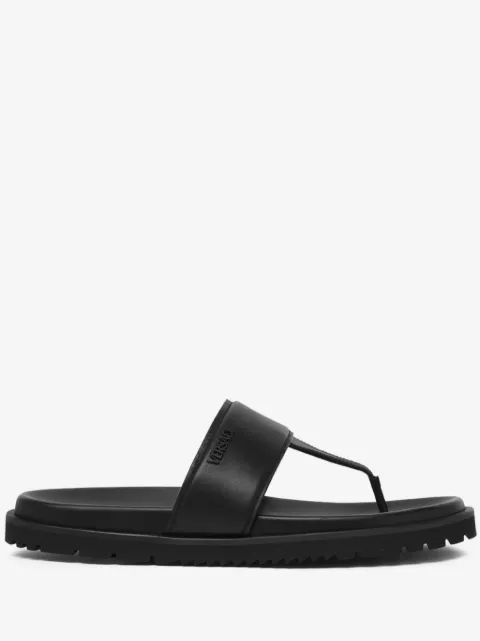 Versace logo-embossed leather sandals