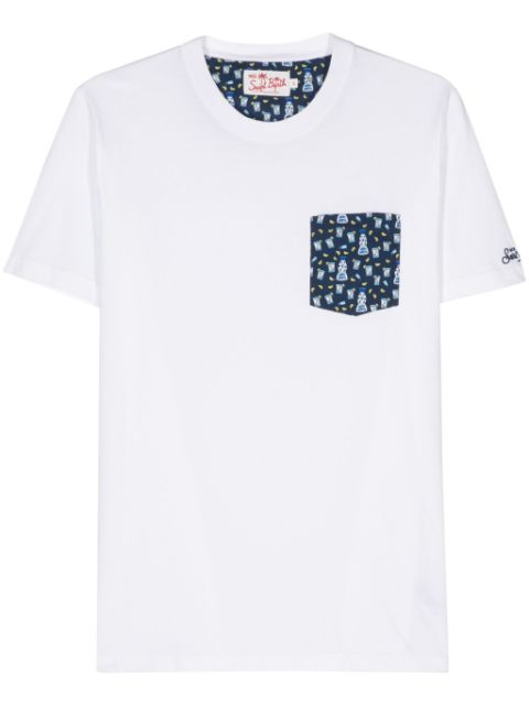 MC2 Saint Barth Blanche contrast-pocket T-shirt Men