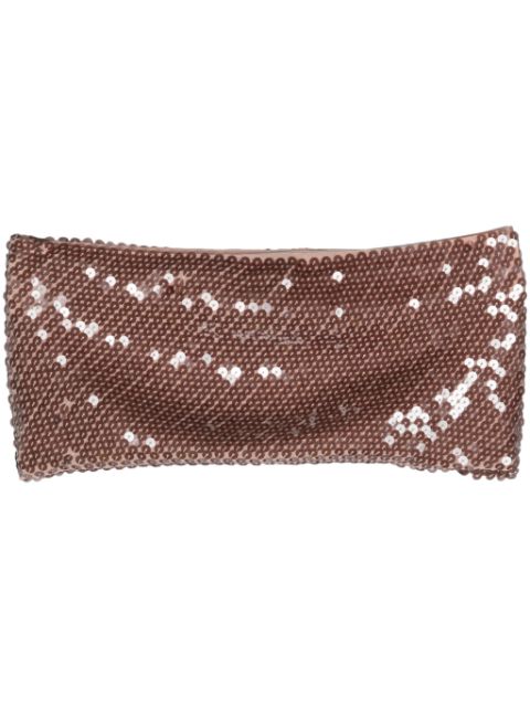 Rick Owens Lilies sequin-design bandeau top