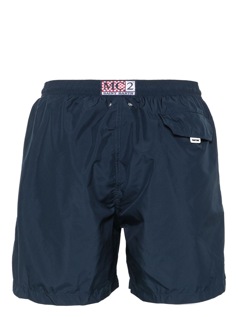 MC2 Saint Barth x Pantone™ appliqué-detail swim shorts - Blauw