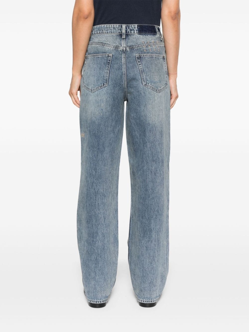 Shop Ksubi Overkast Trashed Jeans In Blue