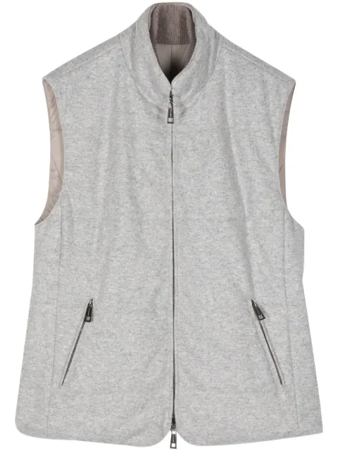 Cruciani zip-up padded gilet