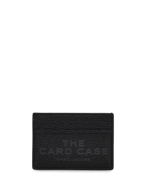Porte-cartes en cuir à logo imprimé - Marc Jacobs - Modalova
