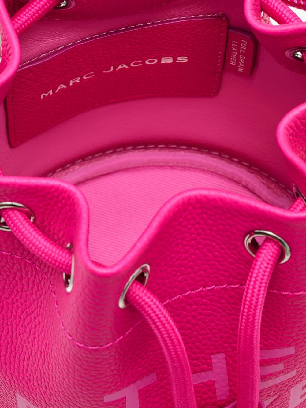 Marc Jacobs The Leather Bucket tas Roze