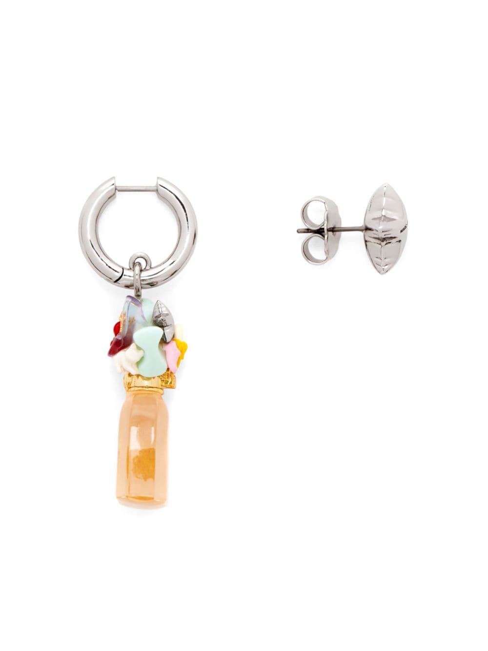 Shop Marc Jacobs The Mini Icon Earrings In Silver