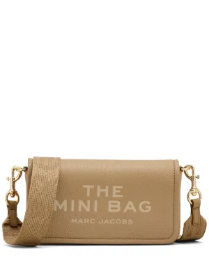 Marc Jacobs The Leather Mini Crossbody Bag | Neutrals | FARFETCH CA
