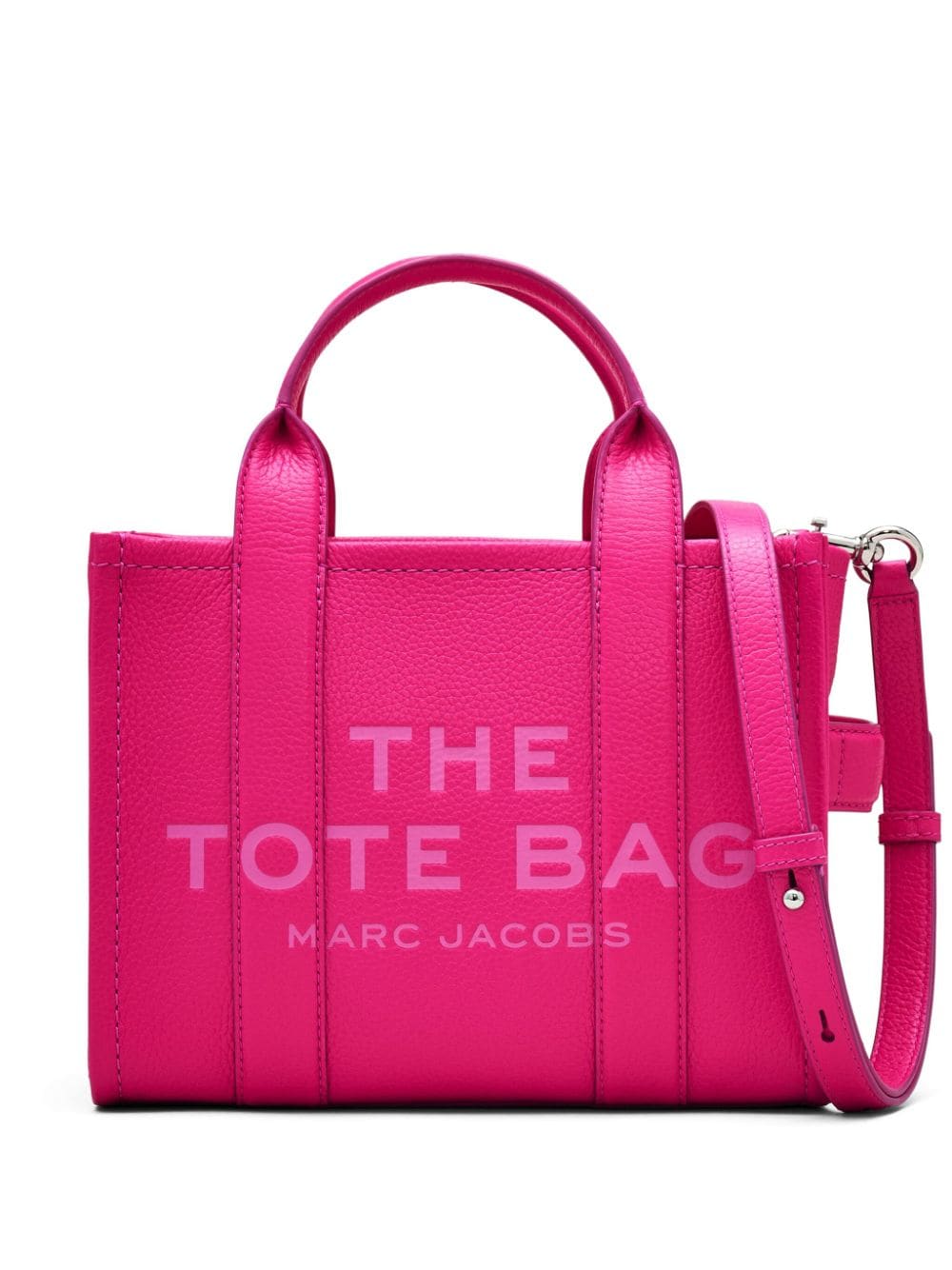 Marc Jacobs The Small Tote Leather Bag In Lipstick Pink