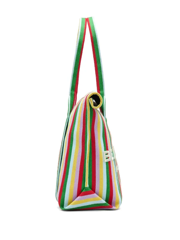 Marc Jacobs The Woven Stripe Tote Tasche Grun FARFETCH DE