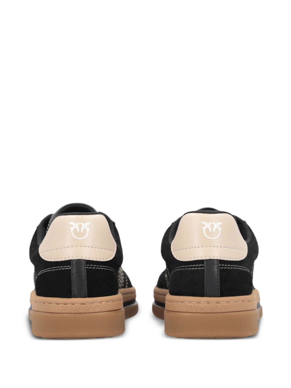 Shop Pinko Mandy 03 Suede Sneakers In Black