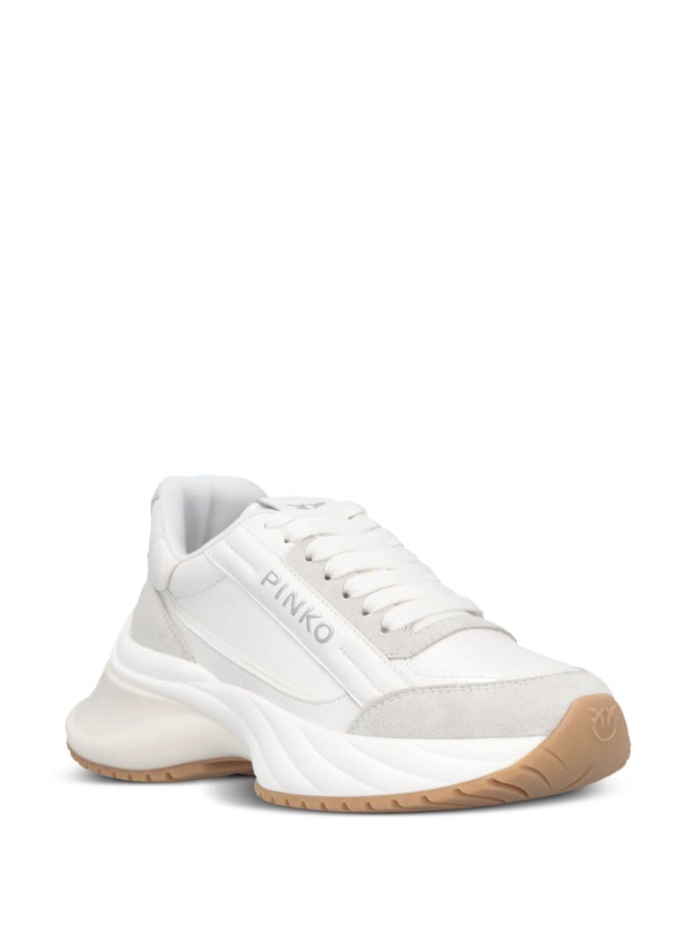 PINKO Ariel 07 leather sneakers White