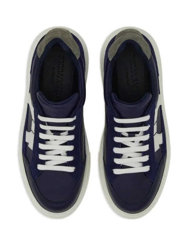 スニーカー FERRAGAMO GANCINI LEATHER SNEAKERS Gancini sneaker - Men | Ferragamo