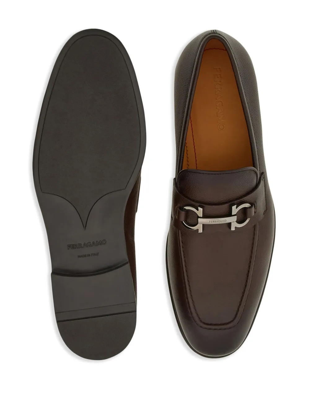 mocasines con placa Gancini