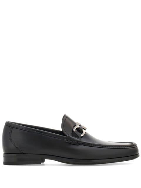 Gancini-plaque patent-finish loafers 