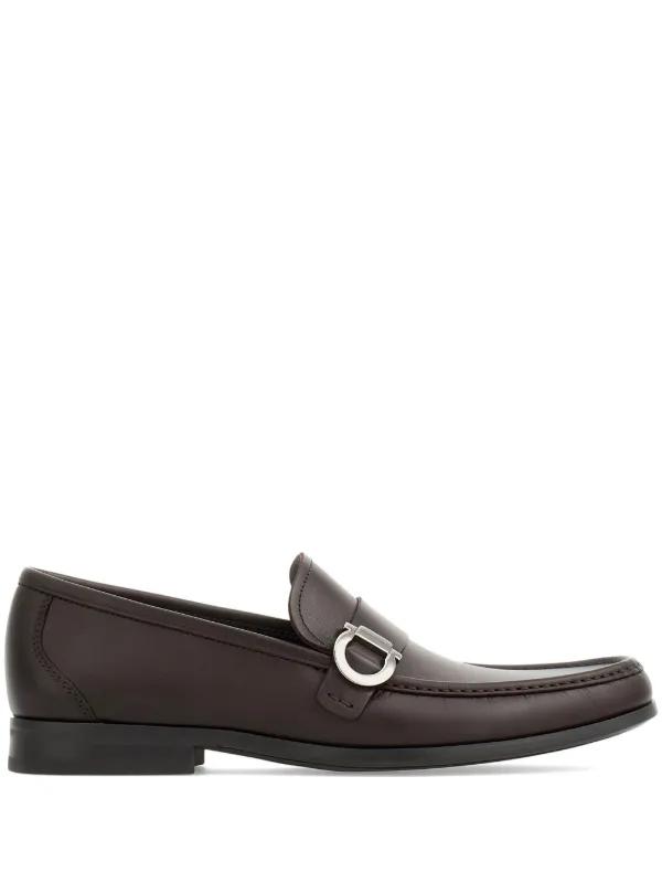【初売り】 レザーローファー ガンチーニ Ferragamo | JP FARFETCH | ブラウン 靴