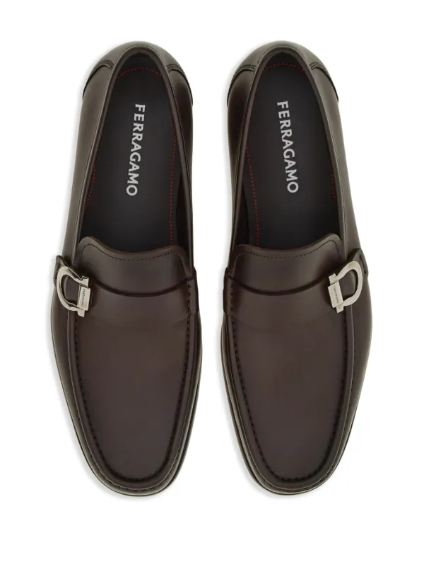 Ferragamo ガンチーニ レザーローファー | ブラウン | FARFETCH JP