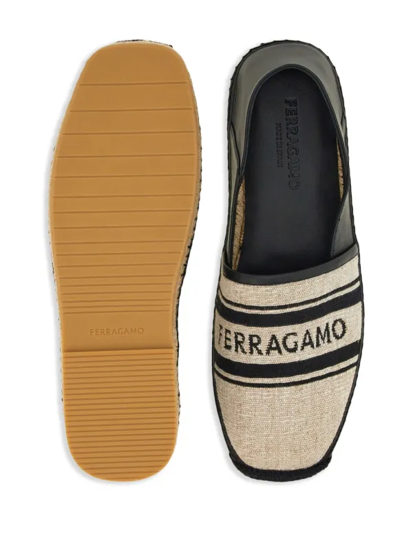 ✳︎Salvatore Ferragamo✳︎エスパドリーユ Ferragamo ロゴ エスパドリーユ | ニュートラル | FARFETCH JP