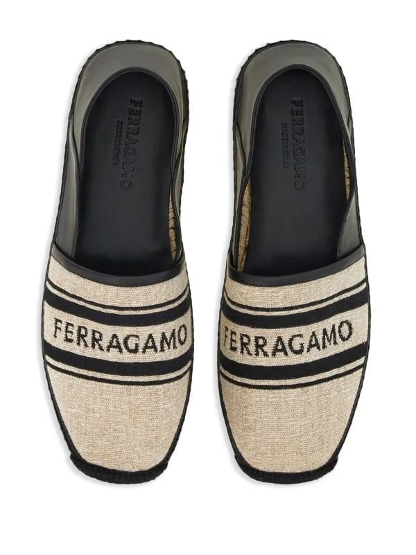 ✳︎Salvatore Ferragamo✳︎エスパドリーユ Ferragamo ロゴ エスパドリーユ | ニュートラル | FARFETCH JP