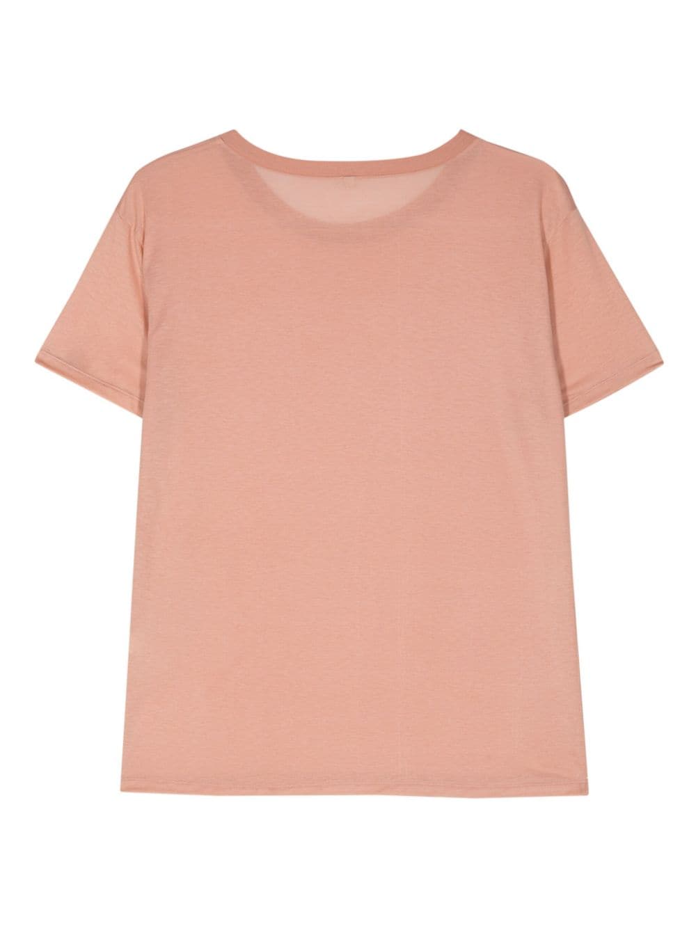 Baserange T-shirt met slub textuur Roze