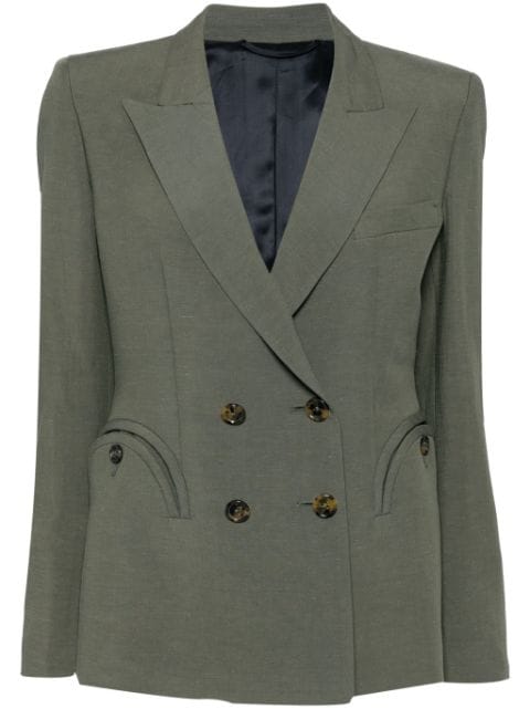 Blazé Milano padded shoulder double-breasted blazer